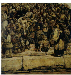 码头的台阶 185×185cm 布面油画 1984