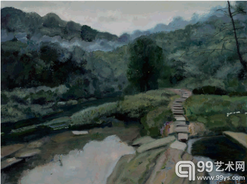 青山系列 42×56cm 布面油画 2009