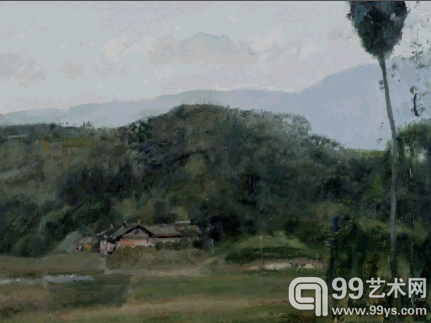 青山系列2 42×56cm 布面油画 2009