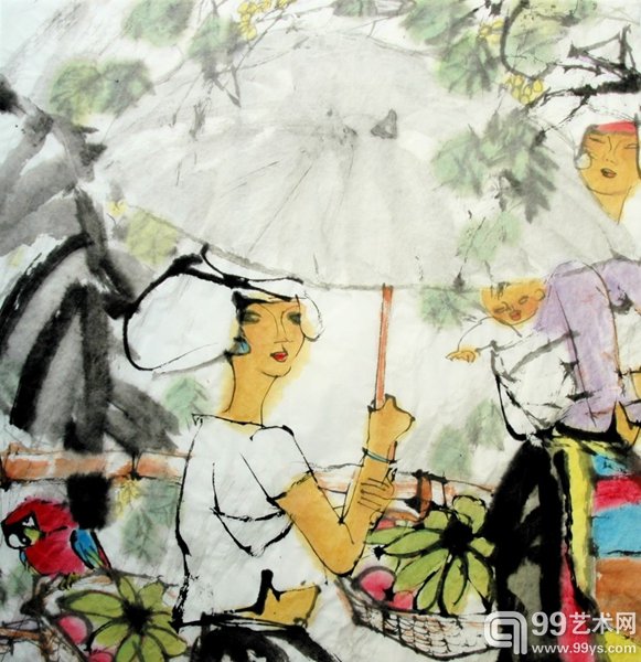 27雨2005_70X70CM