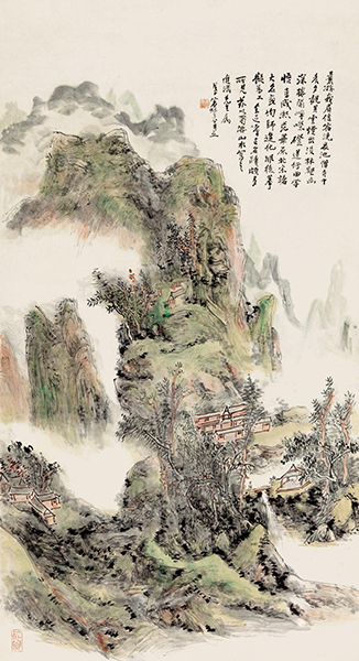 黄宾虹 《蜀游山水》