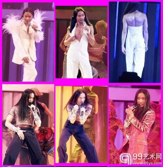 让·保罗·高提耶（Jean Paul Gaultier）为张国荣演唱会设计的各种造型集合