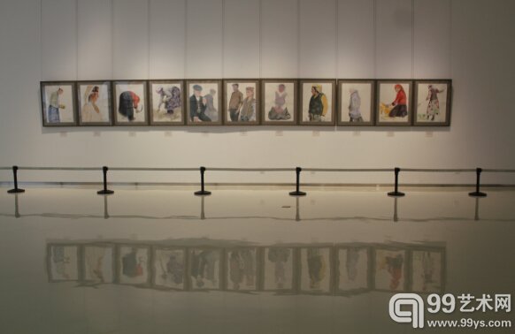 “质朴的精神——陈坚纸上作品展”现场