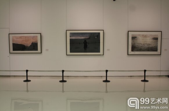 “质朴的精神——陈坚纸上作品展”现场