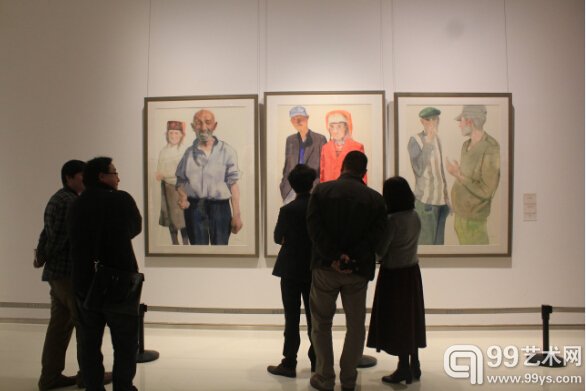 “质朴的精神——陈坚纸上作品展”现场
