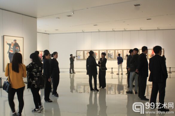 “质朴的精神——陈坚纸上作品展”现场