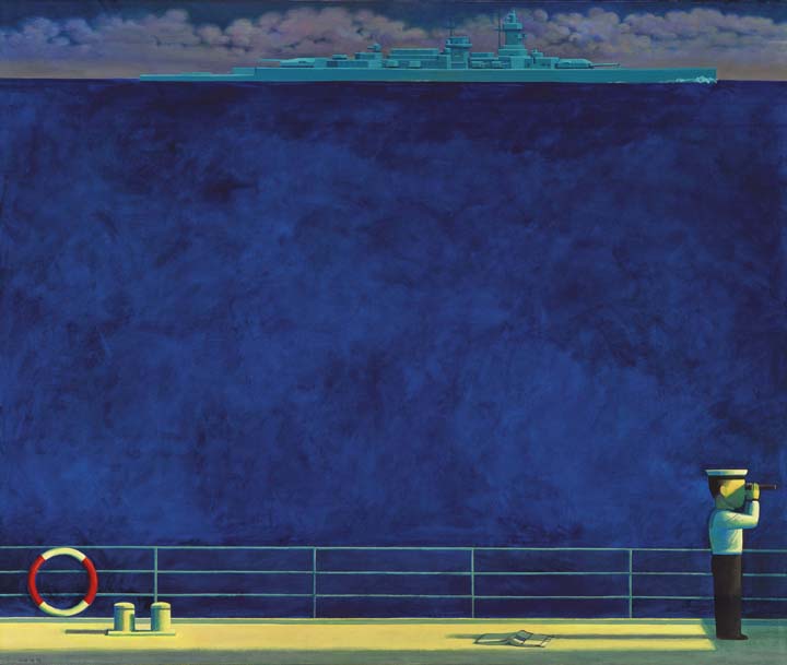 刘野 1998年作 海之蓝