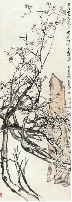 吴昌硕《梅石图》