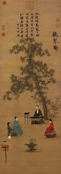 《听琴图》