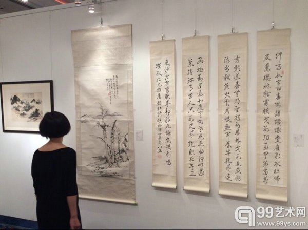 《观想——中国书画四海集珍》预展现场