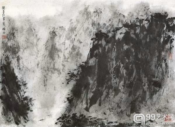 傅抱石作品《峡江行》（Lot 33）