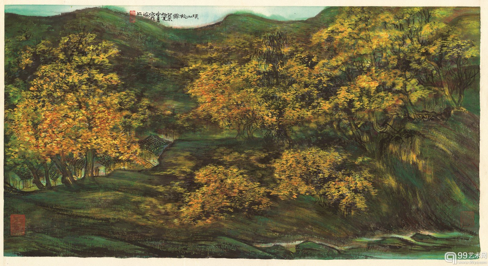 陈佩秋 溪山秋霁