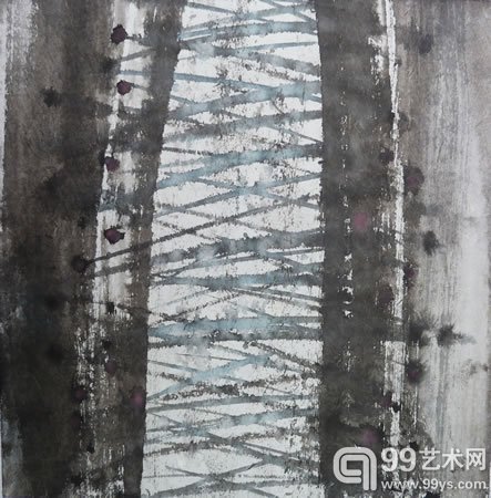 李晓峰作品 30x30cm 1纸本水墨 2015