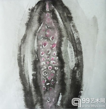 李晓峰作品 30x30cm 9纸本水墨 2015