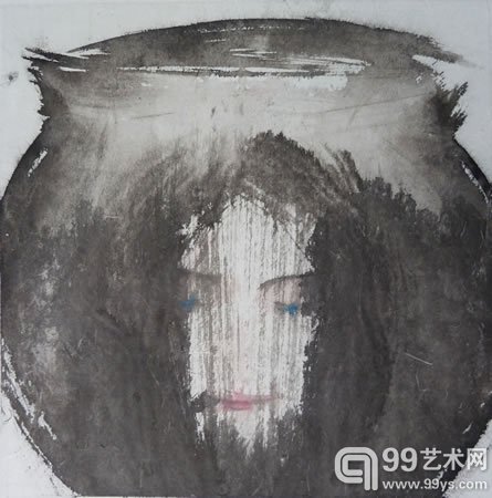 李晓峰作品 30x30cm 17纸本水墨 2015