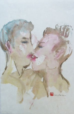 李晓峰作品 38x60cm 纸本设色 2014