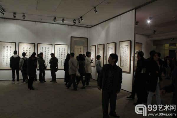 “纪念启功逝世十周年•启功、史世奇书画展”开幕现场