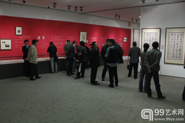 “纪念启功逝世十周年•启功、史世奇书画展”开幕现场