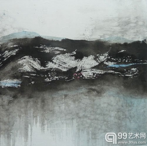 李晓峰作品 30x30cm 纸本水墨 2015