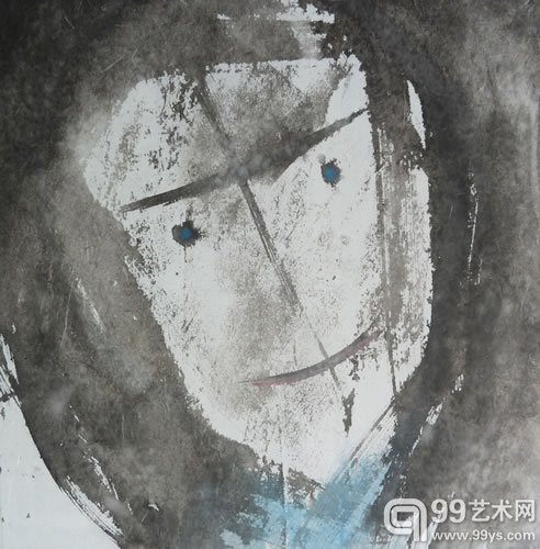 李晓峰作品 30x30cm 纸本水墨 2015