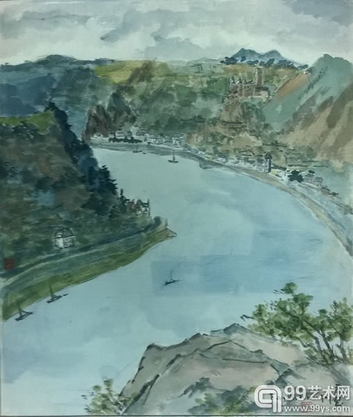 风景 纸本设色 38