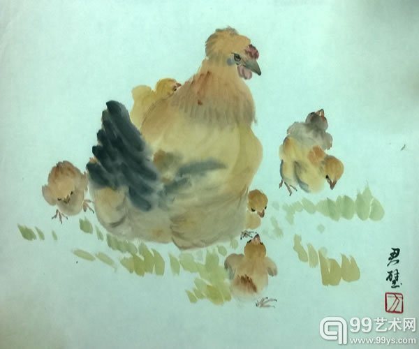 合家欢 纸本设色 33
