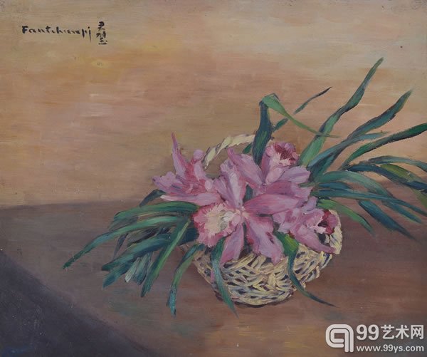 篮中繁花_1944年_木板油彩_37x44