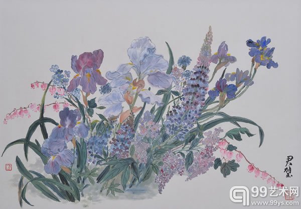 纸本设色_60x84cm