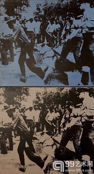 安迪·沃霍尔作品《Little Race Riot》（1964）