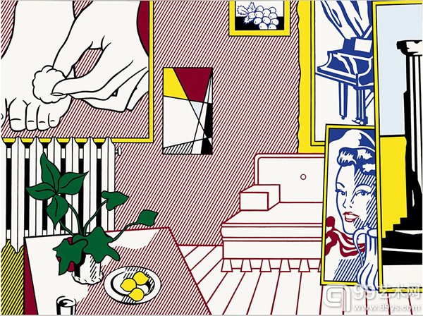 罗伊·利希滕斯坦作品《Artist’s Studio ‘Foot Medication》（1974）
