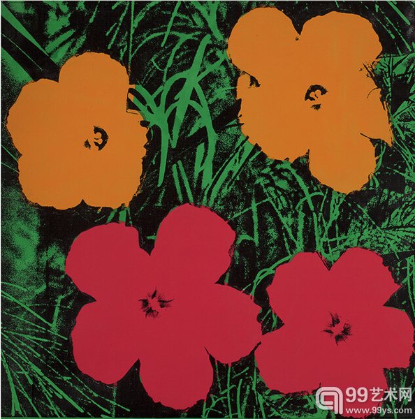 安迪·沃霍尔作品《花朵》（1964）