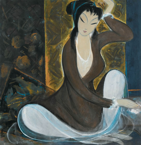 林风眠《仕女》