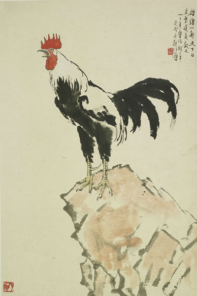 徐悲鸿 《雄鸡一声天下白》