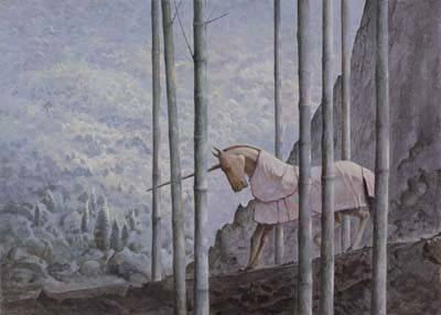 远去 2014 蛋彩（tempera）50x70cm