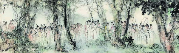杨善深 丽人行镜心 75