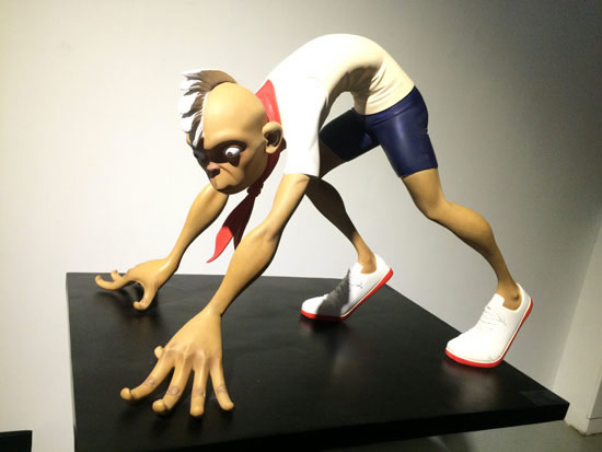 张艺法 《起跑线》 83×89×62cm 铸铜着色 2013