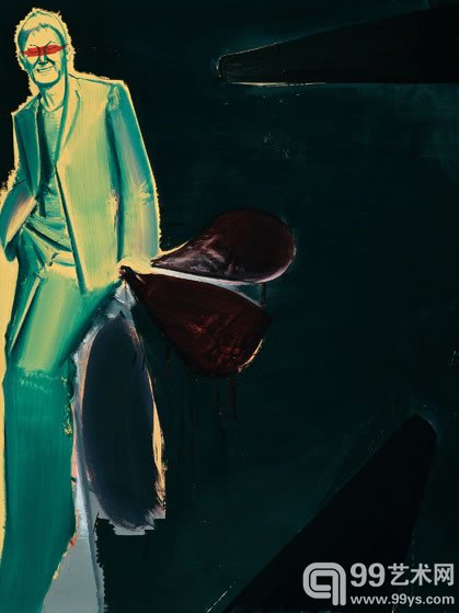 马轲 盲 布面 油画 200×150cm