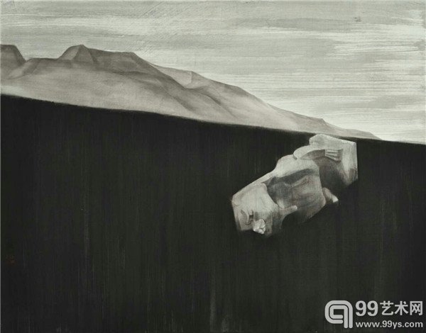 《唐陵之十》 94x74cm 绢本 2014