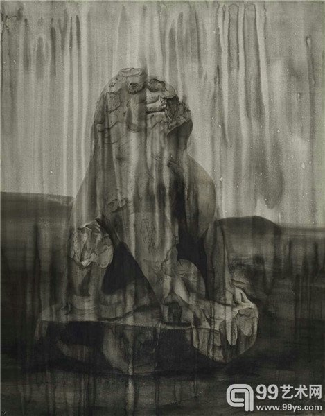《唐陵之七》 97x76cm 绢本 2014