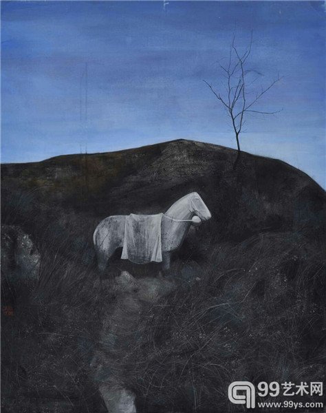 《唐陵之六》 91x72cm 纸本 2014