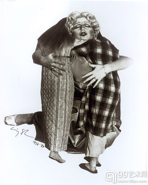 Cindy Sherman, `Untitled,` 1976/1989, black and white photograph of a 1976 collage