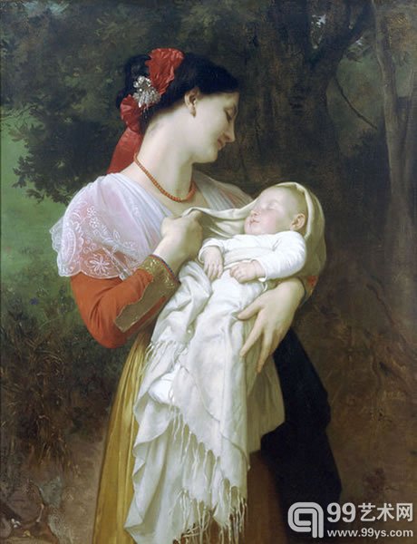 Adolphe Bouguereau, `Maternal Admiration,` 1869