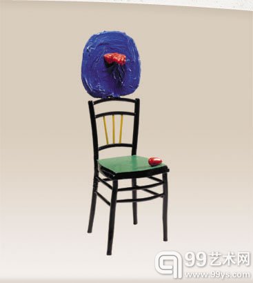 Joan Miro, `Seated Woman and Child (Femme assise et enfant),` 1967 Painted bronze, 48 1/4 x 16 3/4 x 16 1/2 in. (122.6 x 42.5 x 41.9 cm.)