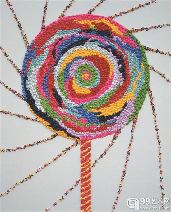 棒棒糖 布面丙烯 100×80cm 2009