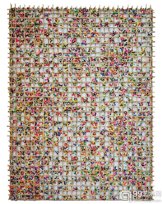 脚手架-08·09 布面丙烯 80×104cm 2008 
