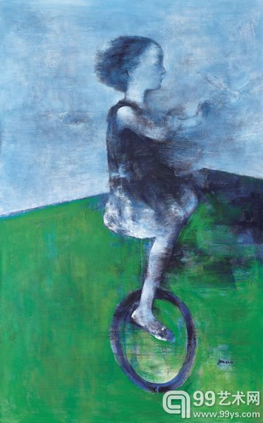 《鹁鸽》，以女儿为原型的画作