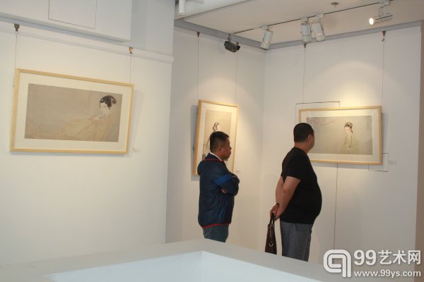 `正视唯音——高凯工笔画作品展”北京站VIP鉴赏会现场