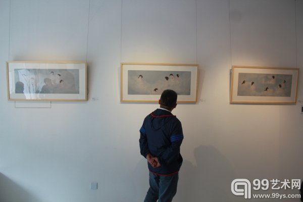 `正视唯音——高凯工笔画作品展”北京站VIP鉴赏会现场