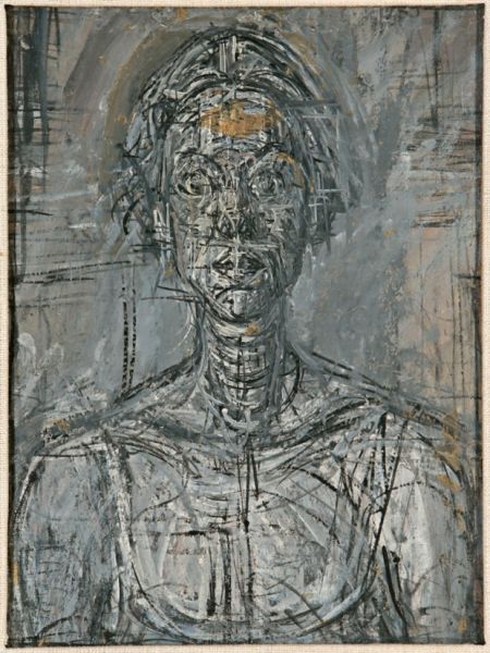 贾科梅蒂《Annette的半身像》,1954年