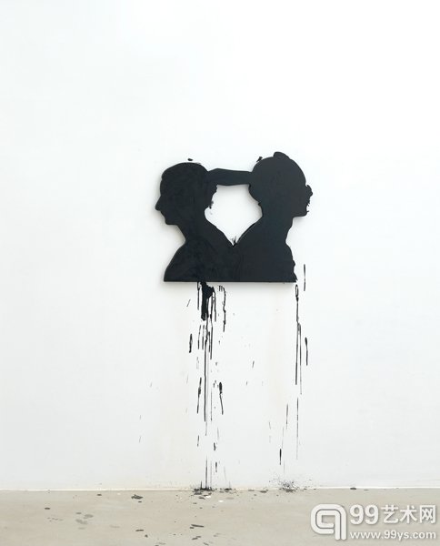 余极《忽北切-33》 密度板切割，丙烯  55x69x3cm  2013